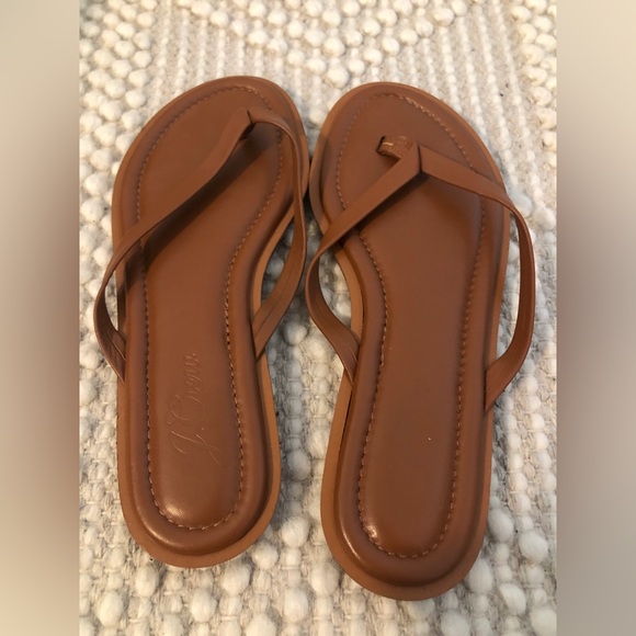 New J Crew flip flops, size 7 - Picture 2 of 3
